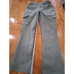 Sanctuary Womens Olive Green tapered Utility Cargo Pants Size 31 Mid Rise